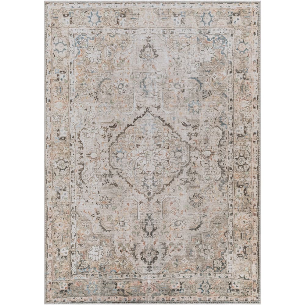 Tappeto vintage lavabile marrone/grigio 160x213 - Livabliss