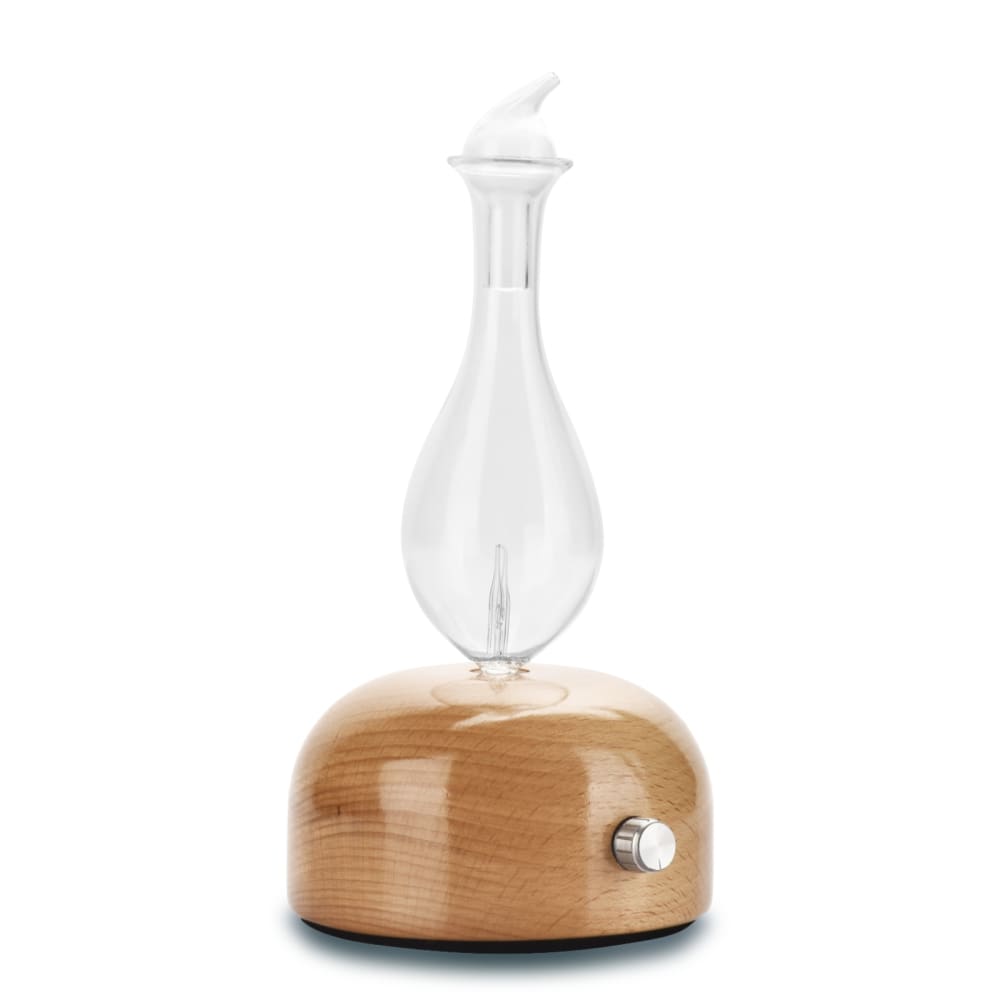 Zen'Arôme Venturi-duftverteiler durch verneblung aus holz und glas 20cm Braun