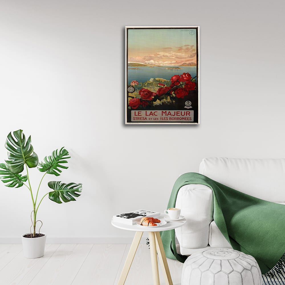 Poster turistico Le Lac Majeur cm. 50x70 - Legendarte