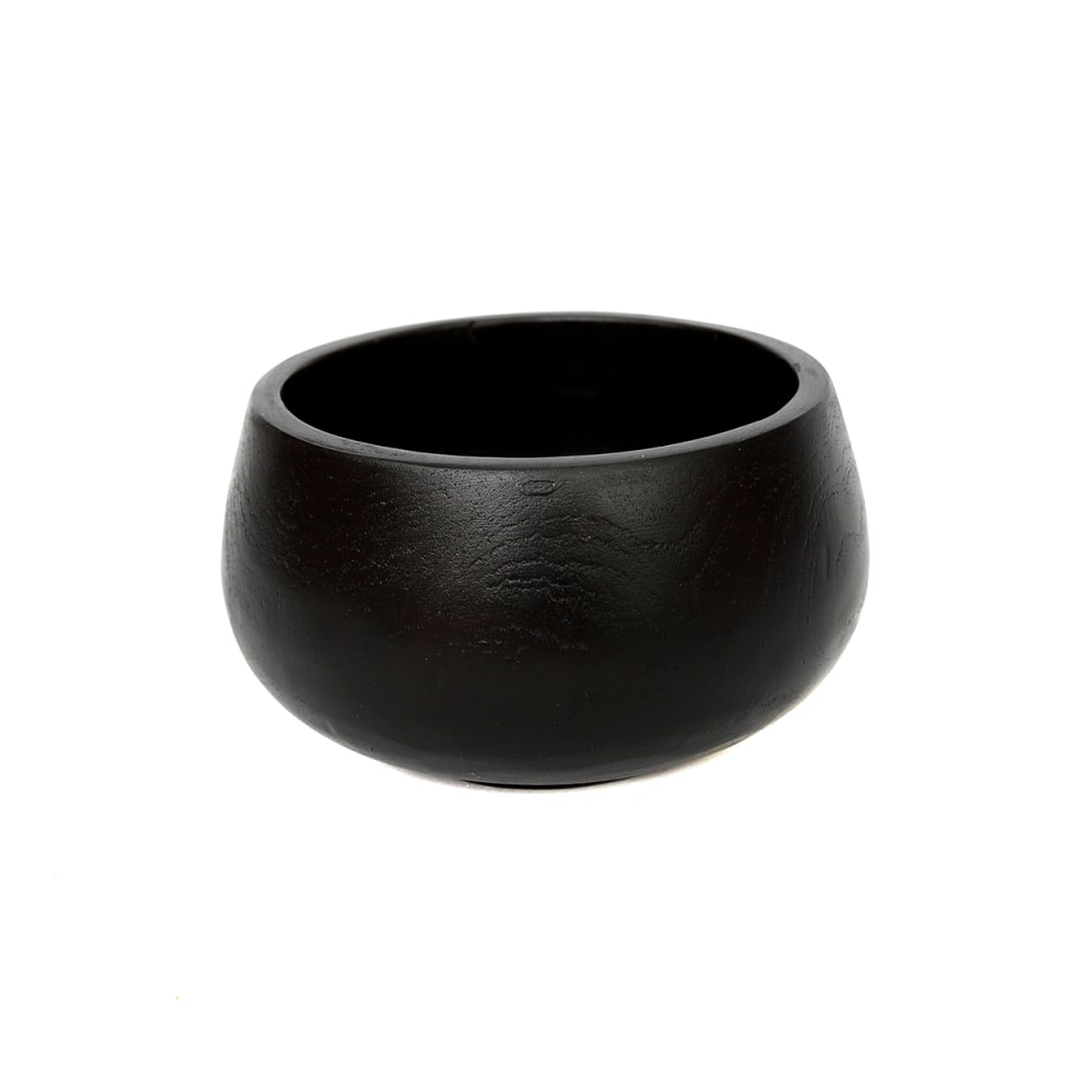 Bol bois de teck noir 14x14x9cm