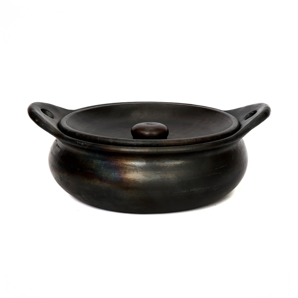 Pot terre cuite noir 29x24x10cm