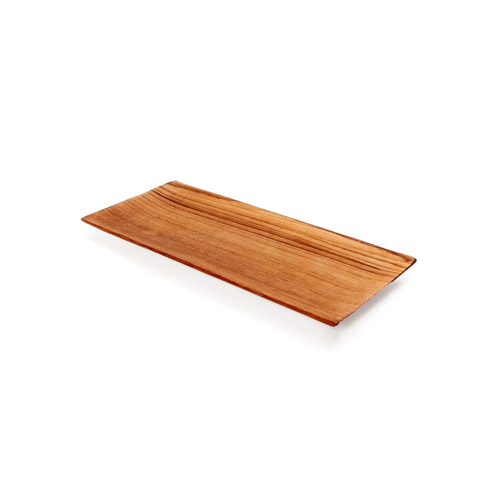 Assiette sushi bois de teck marron 26x12x2cm Assiette sushi bois de teck marron 26x12x2cm