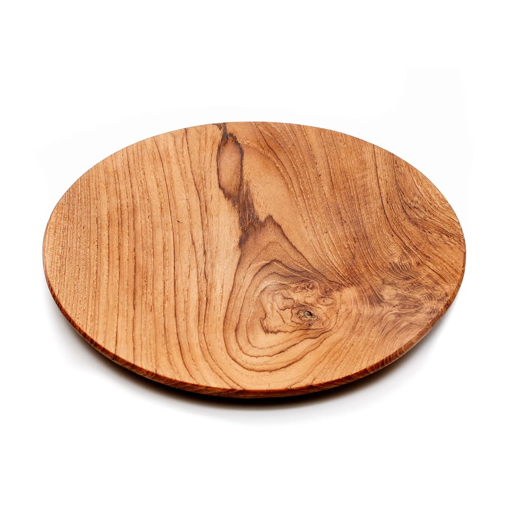 Assiette bois de teck marron 30x30x2cm Assiette bois de teck marron 30x30x2cm