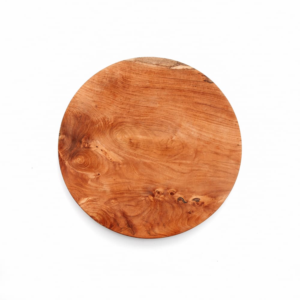 Piatto in legno di teak marrone 14x14x3 cm - Bazar Bizar