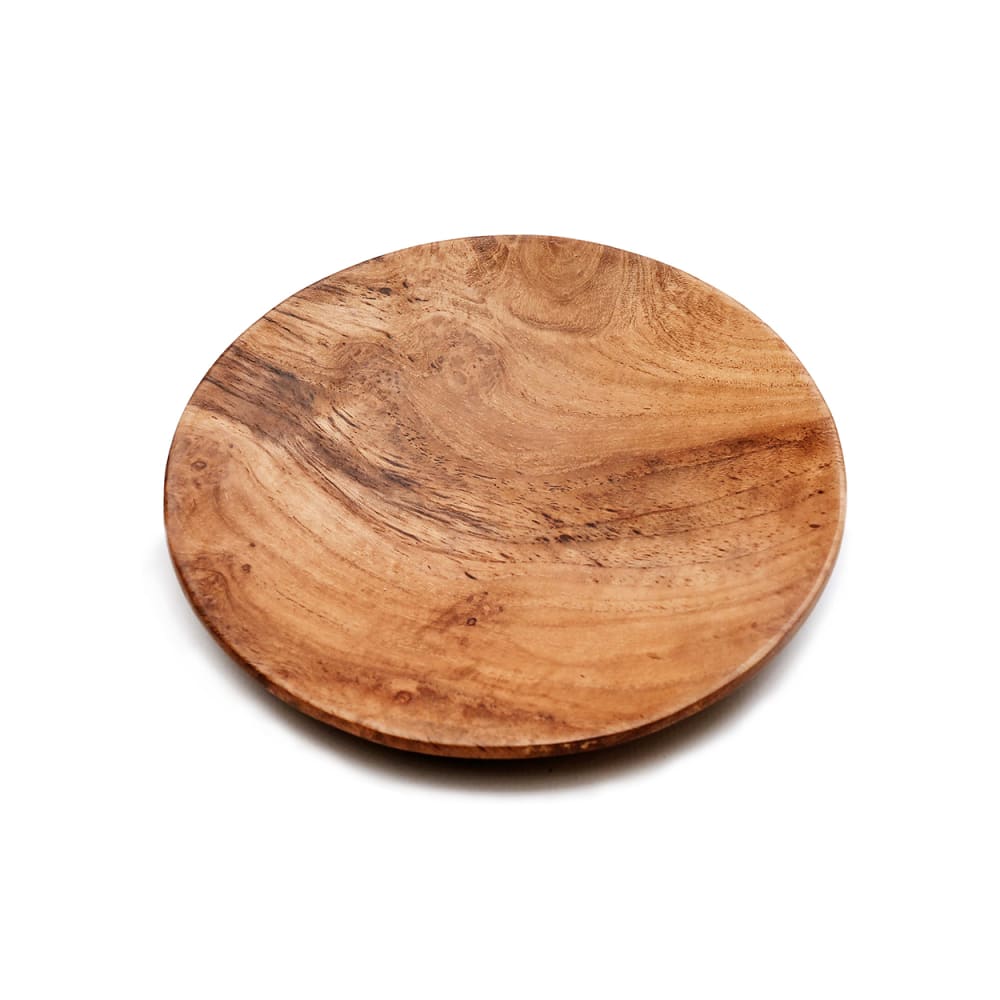Assiette bois de teck marron 25x25x3cm Assiette bois de teck marron 25x25x3cm