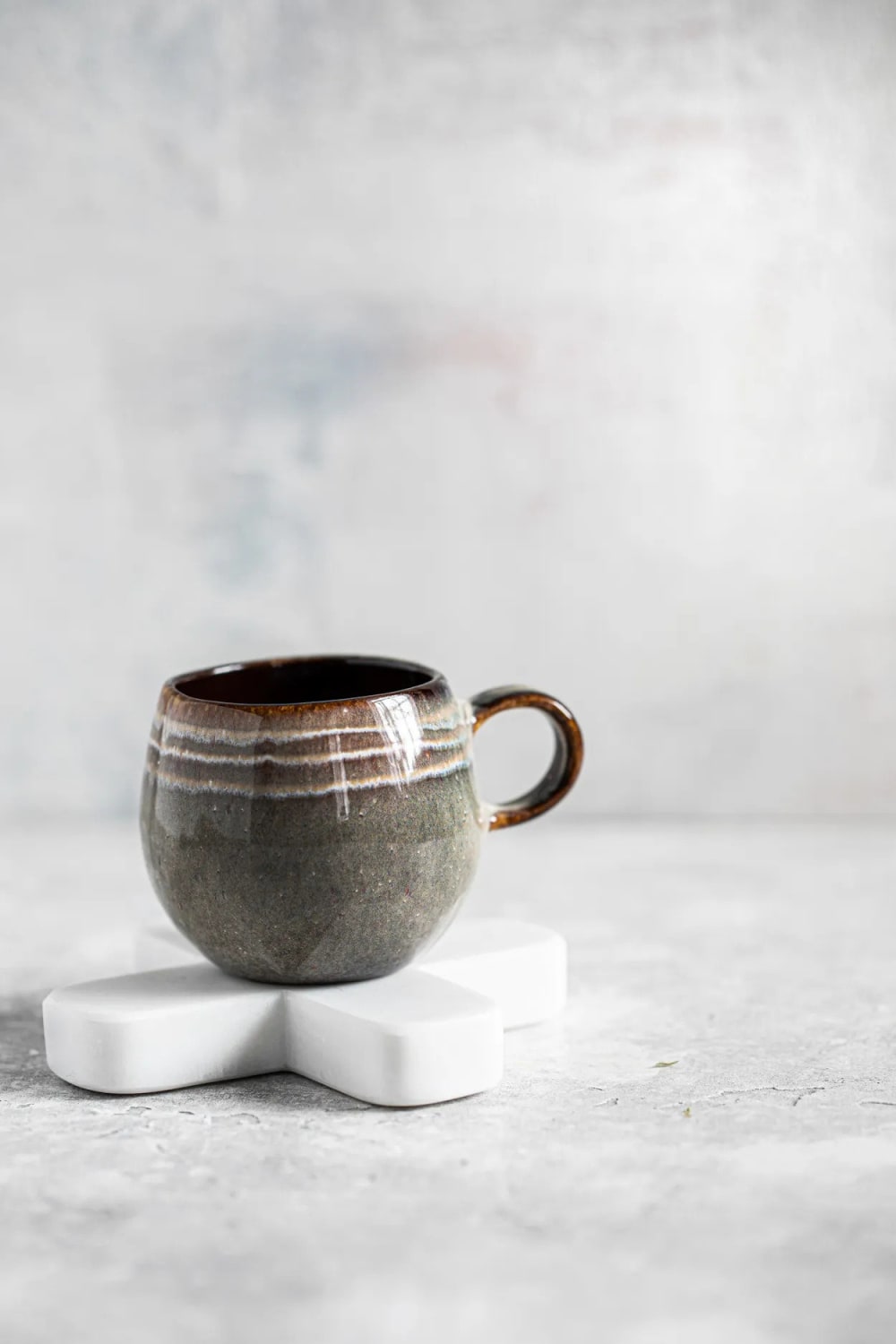 Dessous de verre marbre blanc 12x12x1cm - Maisons du Monde