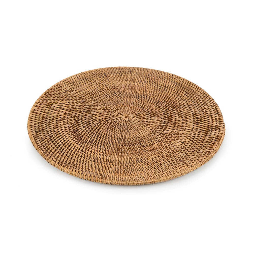 Set de table en rotin naturel marron 35x35 cm