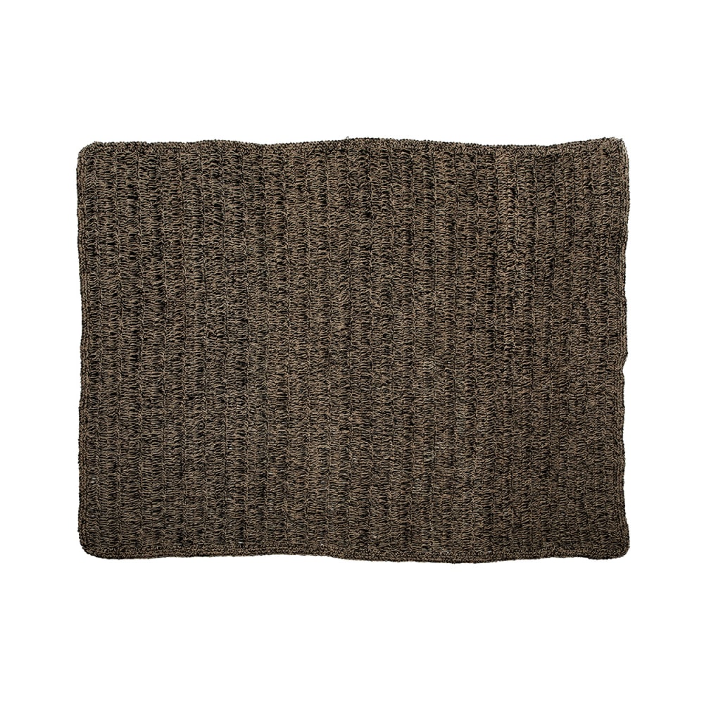 Tapis herbe de mer marron et noir 200x300x2cm