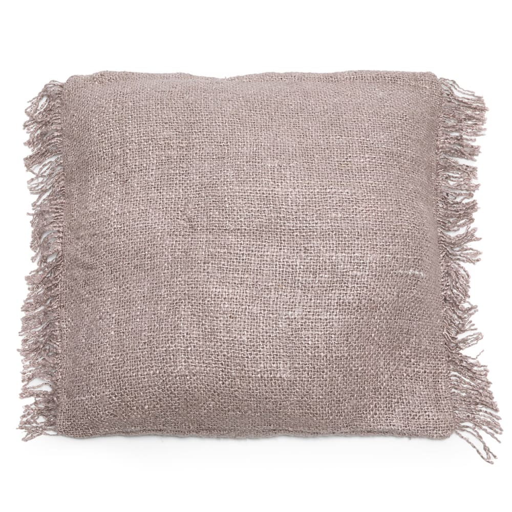 Housse de coussin coton gris 60x60x10cm