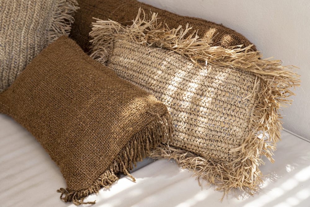 Copricuscino in cotone marrone 30x50x10 cm - Bazar Bizar