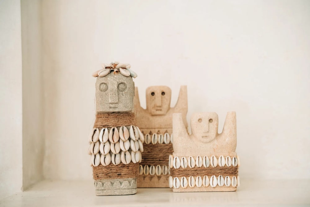 Statue grès marron 9x4x10cm - Maisons du Monde