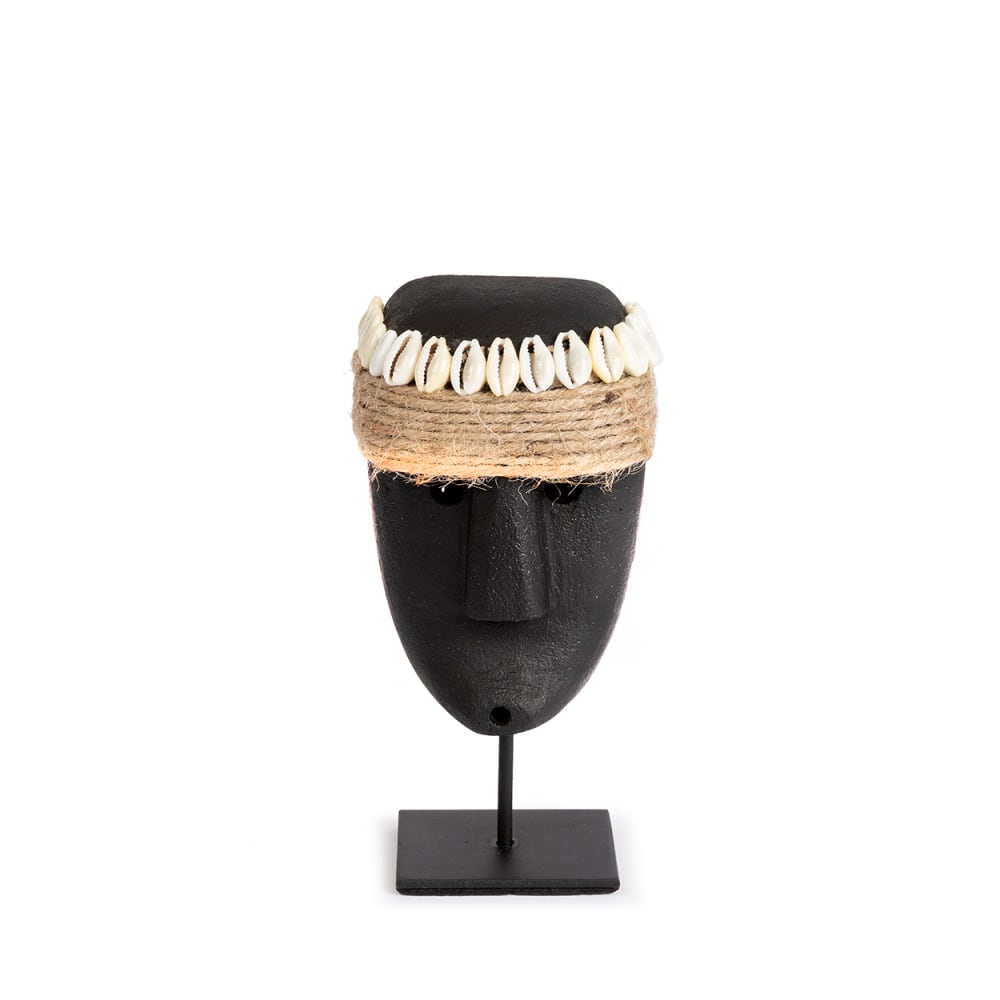Bazar Bizar Objet décoratif grès noir 7x5x16cm style bord de mer