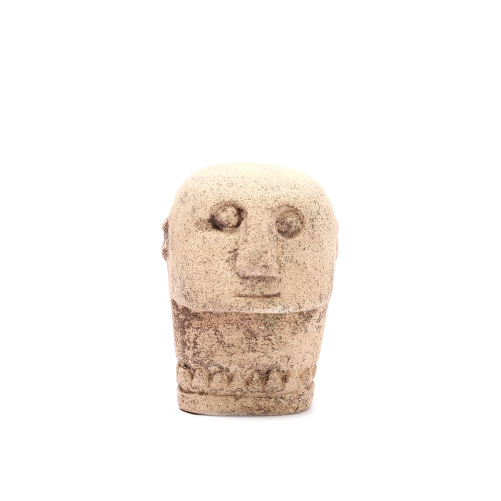 Estatua de arenisca marrón 10x10x9cm