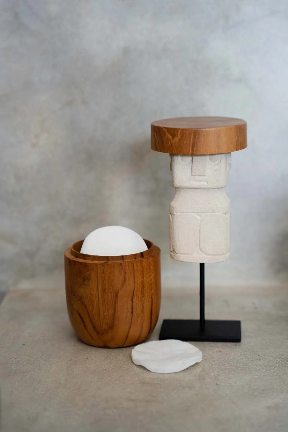 Objeto decorativo de arenisca en marrón 7x4x17 cm - Maisons du Monde