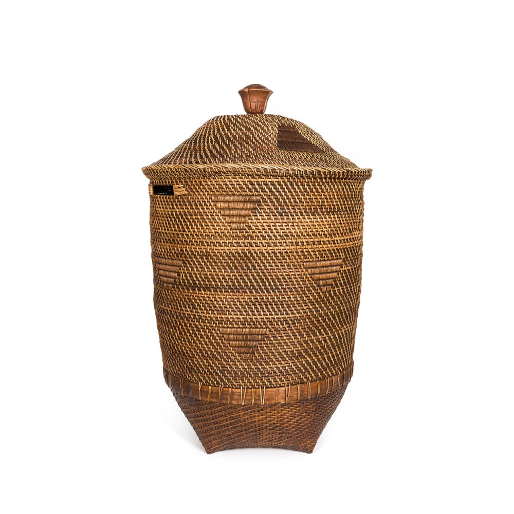 Panier rotin marron 50x50x90cm