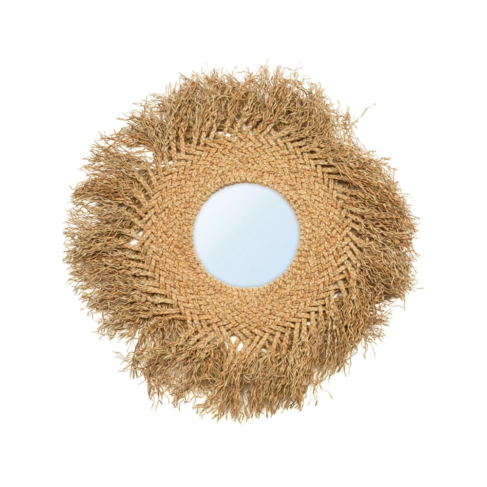 Espejo de jacinto de agua en marrón 75x5x75 cm