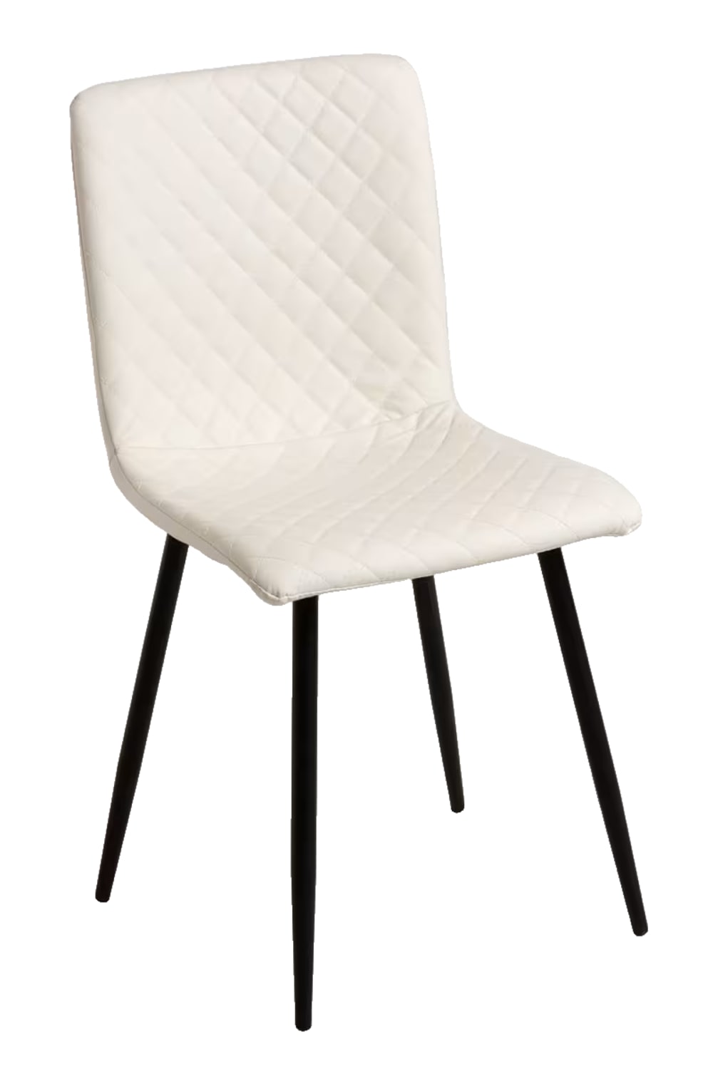 Silla en color blanco de estilo en polipiel