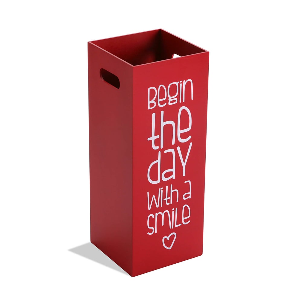 Versa Home Schirmständer aus Holz, rot style modern - Spanplatte