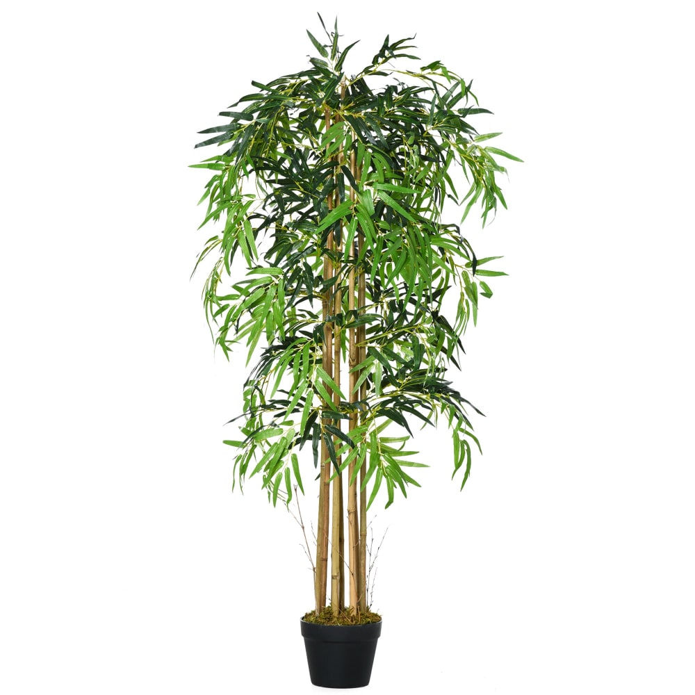 Planta de bambú artificial 18x18x150 cm verde