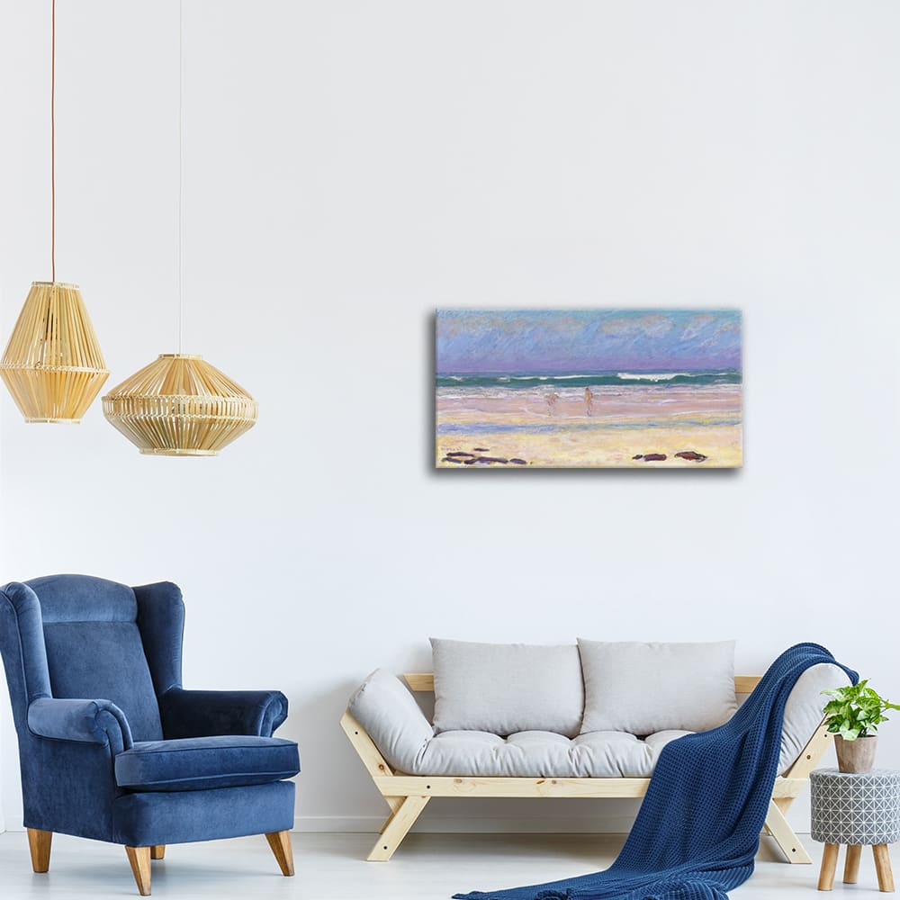 Tableau impression sur toile - Plage - Pierre Bonnard 50x90cm