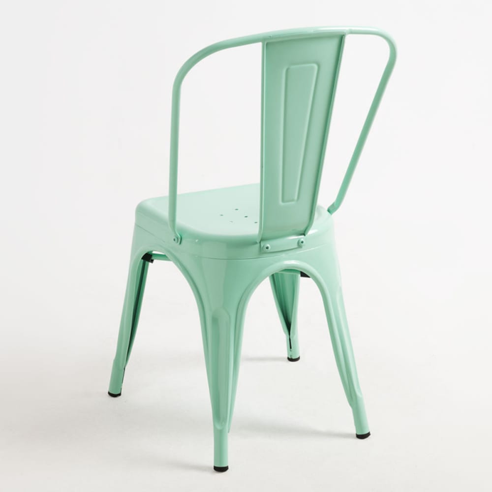 Silla en color verde menta de estilo industrial en acero reforzado - Maisons du Monde