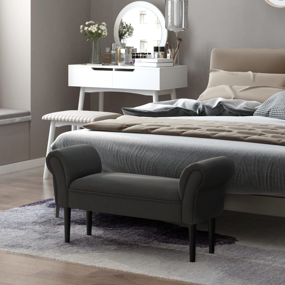 Banco de cama 102x36x51cm negro - Maisons du Monde