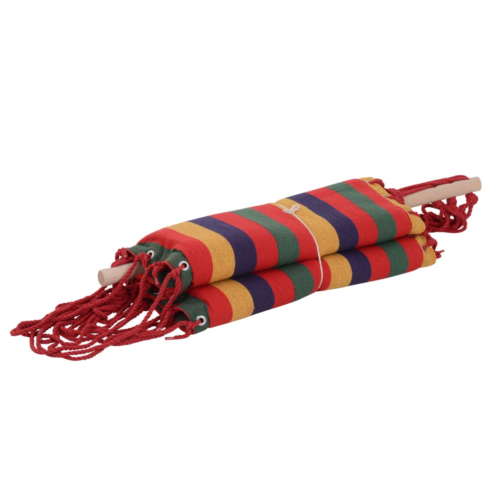 Silla hamaca colgante 100x60x100 cm rojo, azul y amarillo - Maisons du Monde