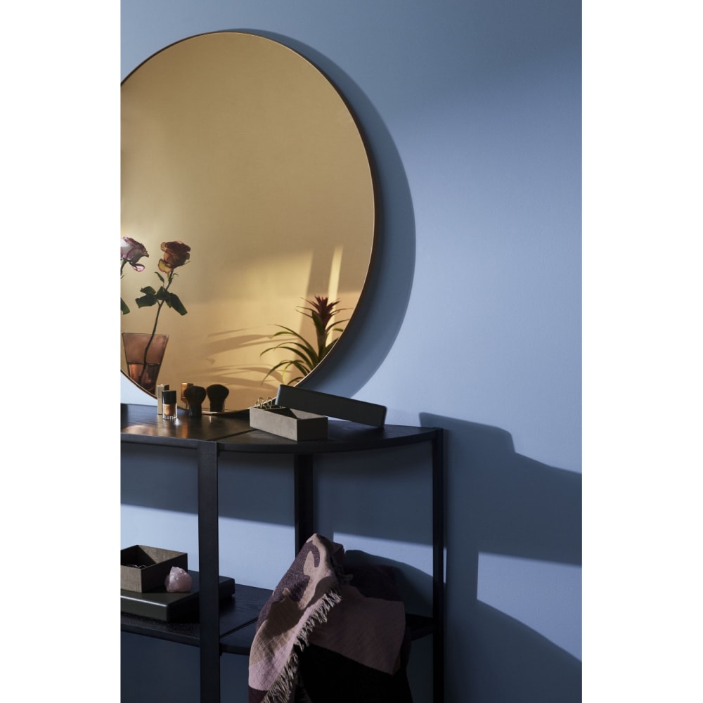 Miroir mural teinté ambre small rond D70cm - Maisons du Monde