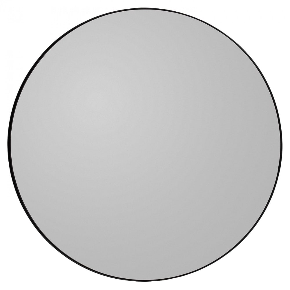 Miroir mural teinté noir large rond D110cm