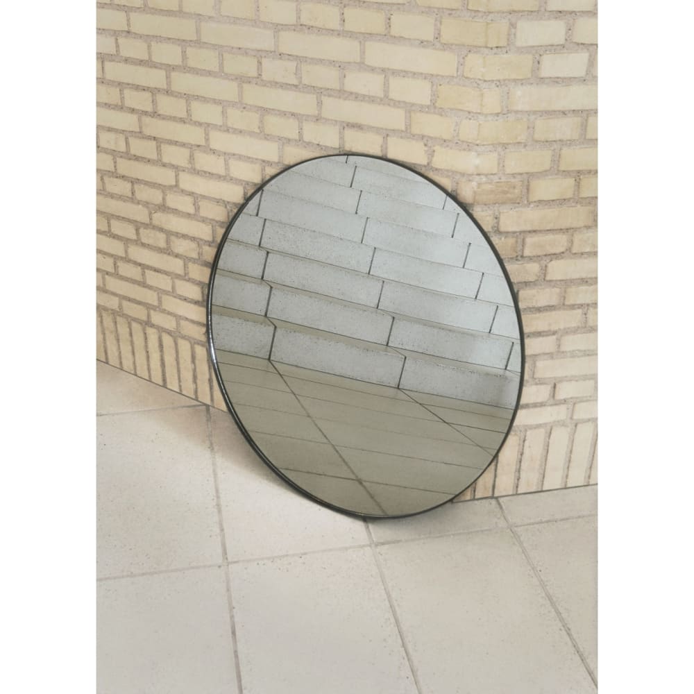 Miroir mural teinté noir large rond D110cm - Maisons du Monde