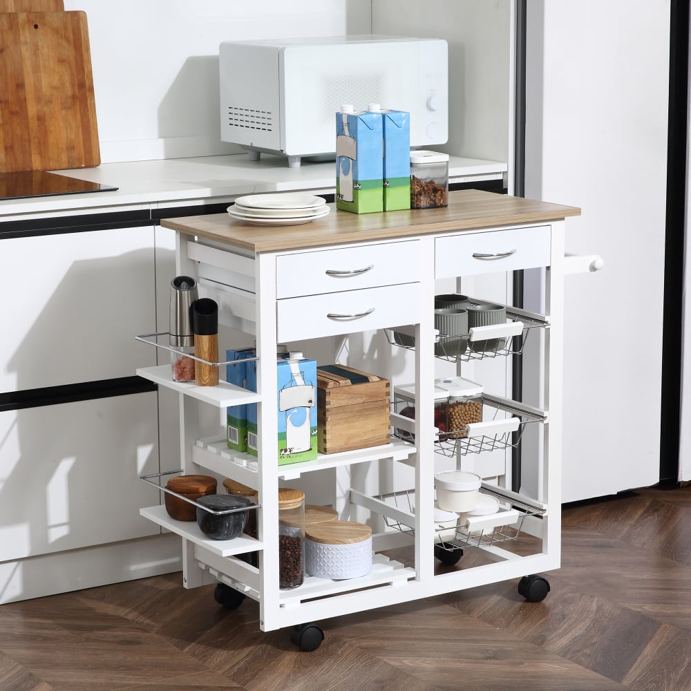 Carrito de cocina 92x37x82 cm blanco - Maisons du Monde