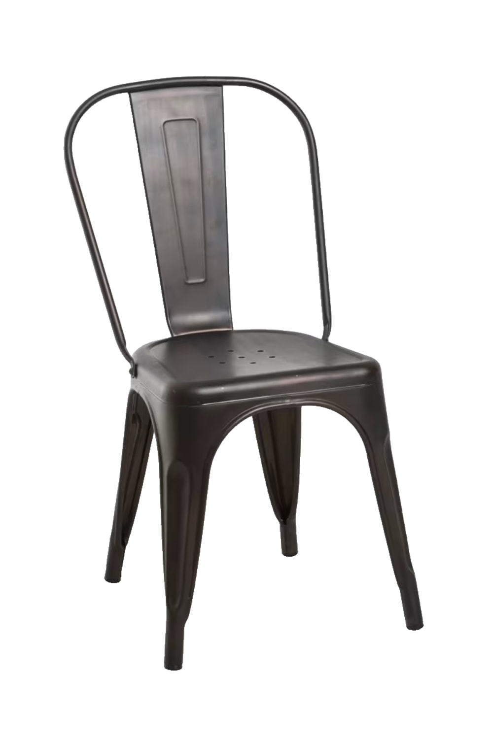 Silla en color cobre vintage de estilo boho en acero reforzado