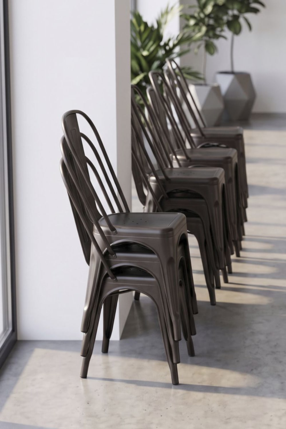 Silla en color cobre vintage de estilo boho en acero reforzado - Maisons du Monde