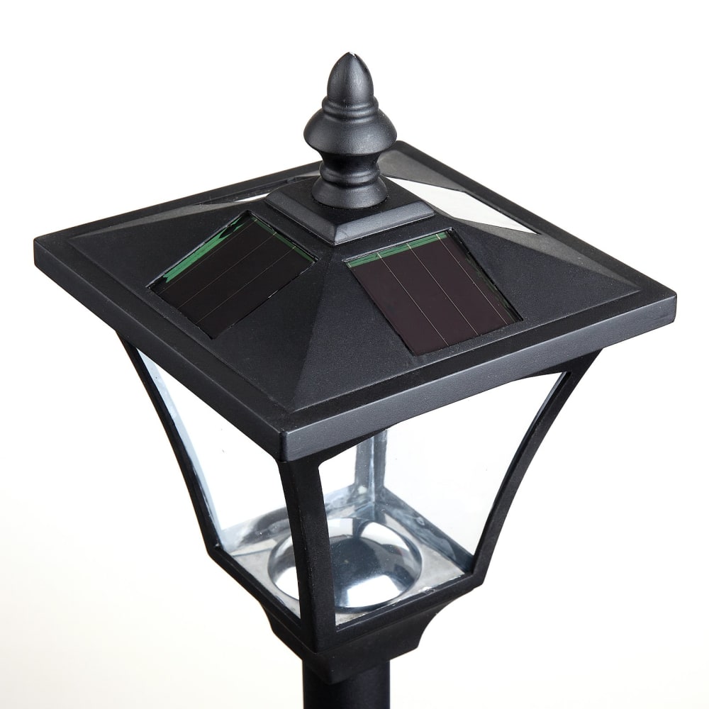 Farol solar de jardín 15x15x120cm negro - Maisons du Monde