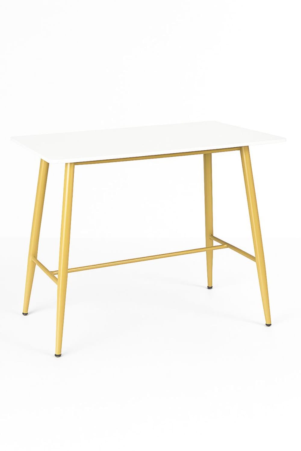 Mesa de comedor en acero reforzado blanca para 4-6 personas