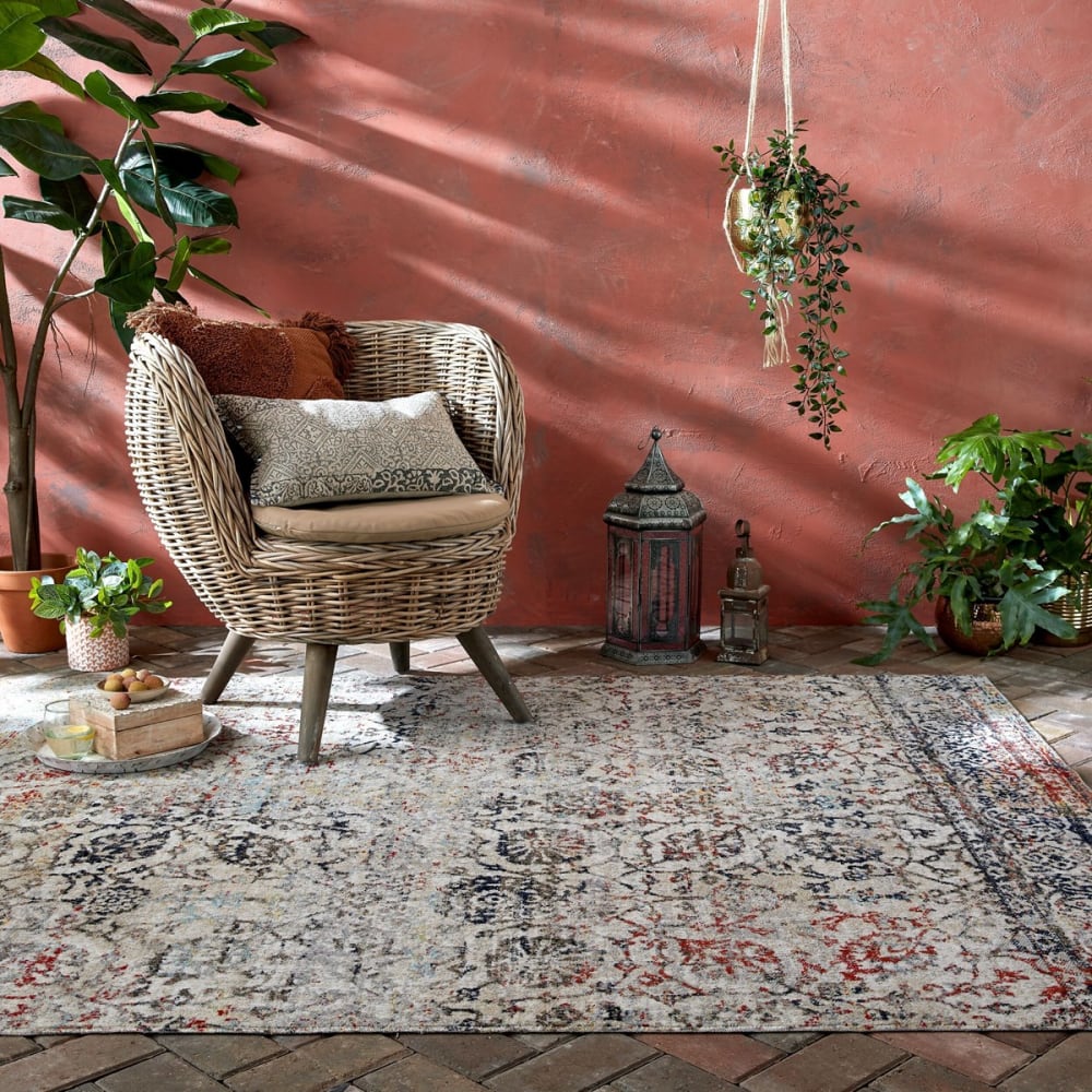 Tapis moderne intérieur extérieur multicolore 120x170 cm — vue 3