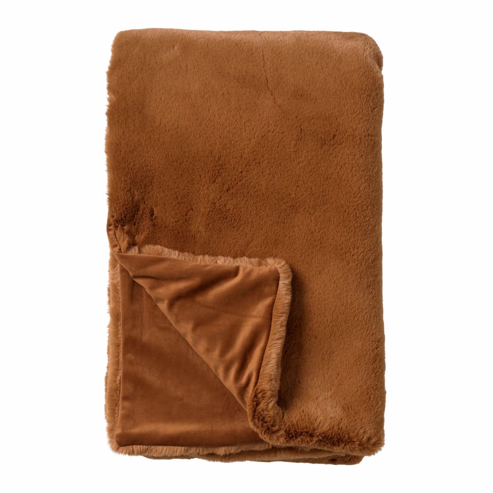 Plaid marron 140x180 cm - Maisons du Monde