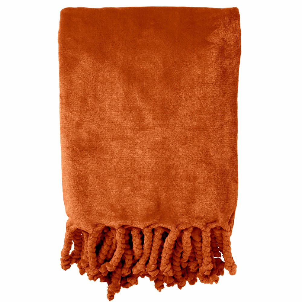 Plaid orange 150x200 cm - Maisons du Monde