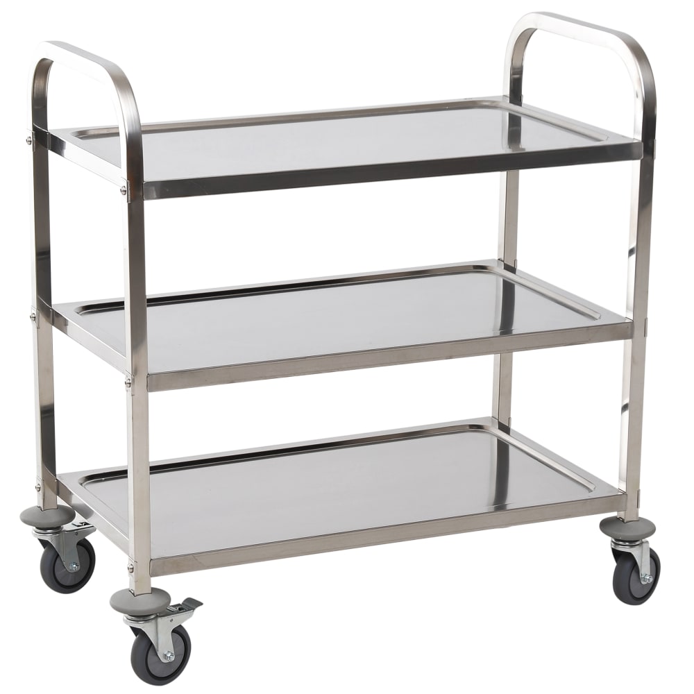 Carro de cocina 90.5x50.5x88.2 cm plateado