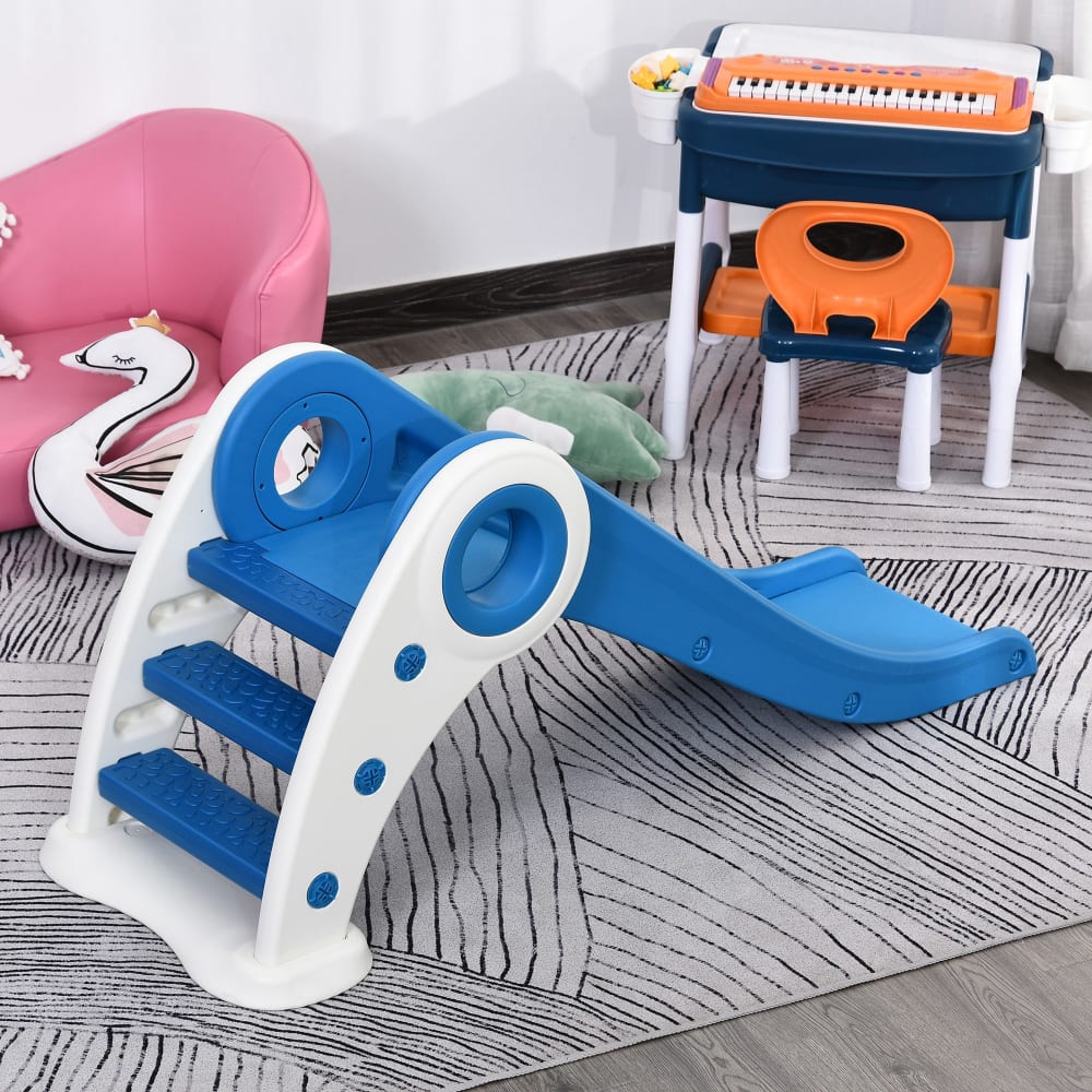 Tobogán plegable infantil 120 x 50 x 56 cm azul - Maisons du Monde