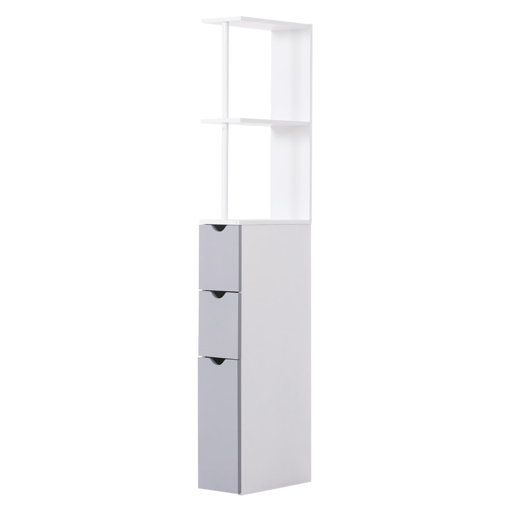 Armario alto de baño 15x33x136.8 cm blanco