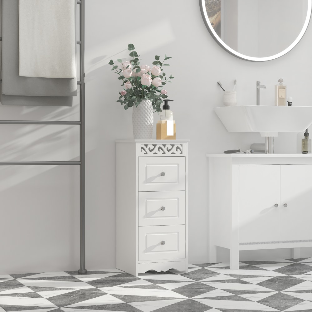 Armario de almacenamiento 29,8x29,8x68,5cm blanco - Maisons du Monde