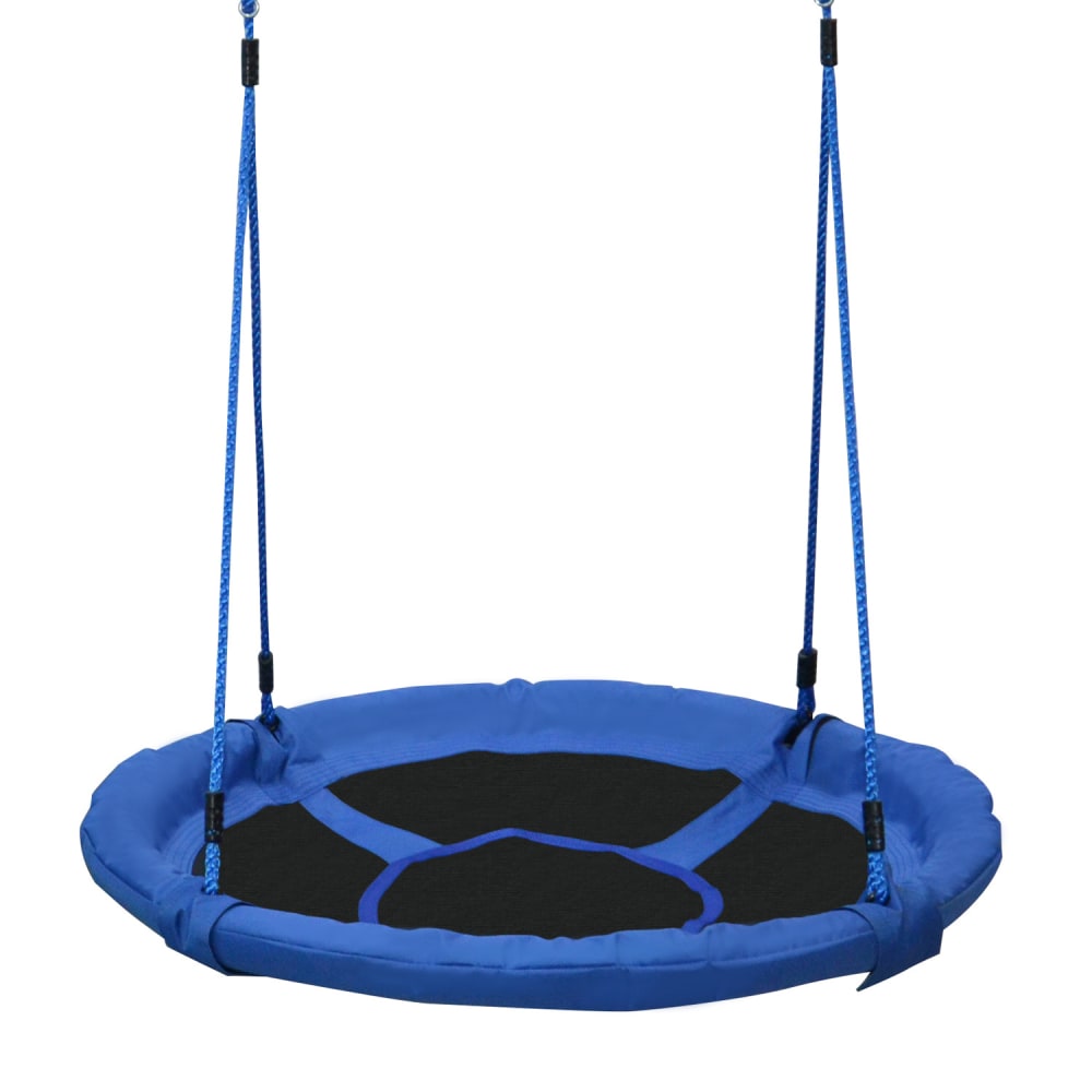 Columpio nido infantil 100x100x180 cm azul