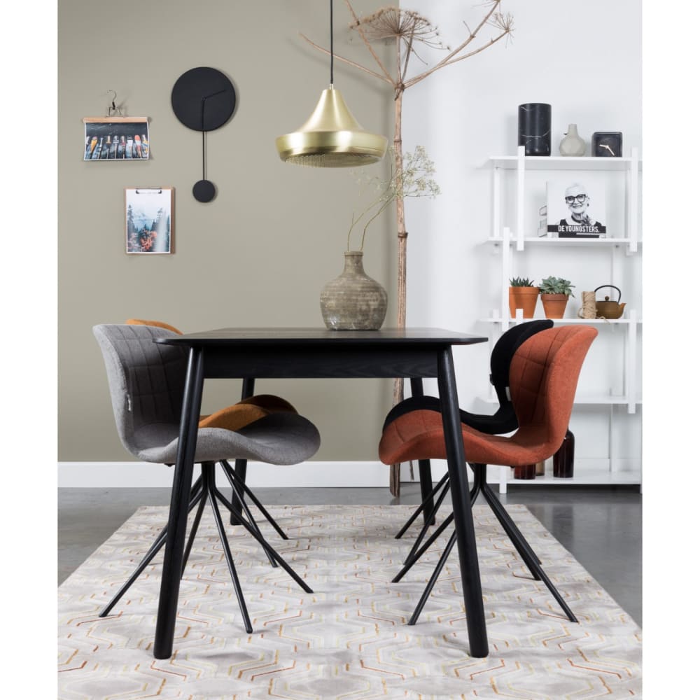 Designerstuhl aus Wollstoff in Blau - Maisons Du Monde