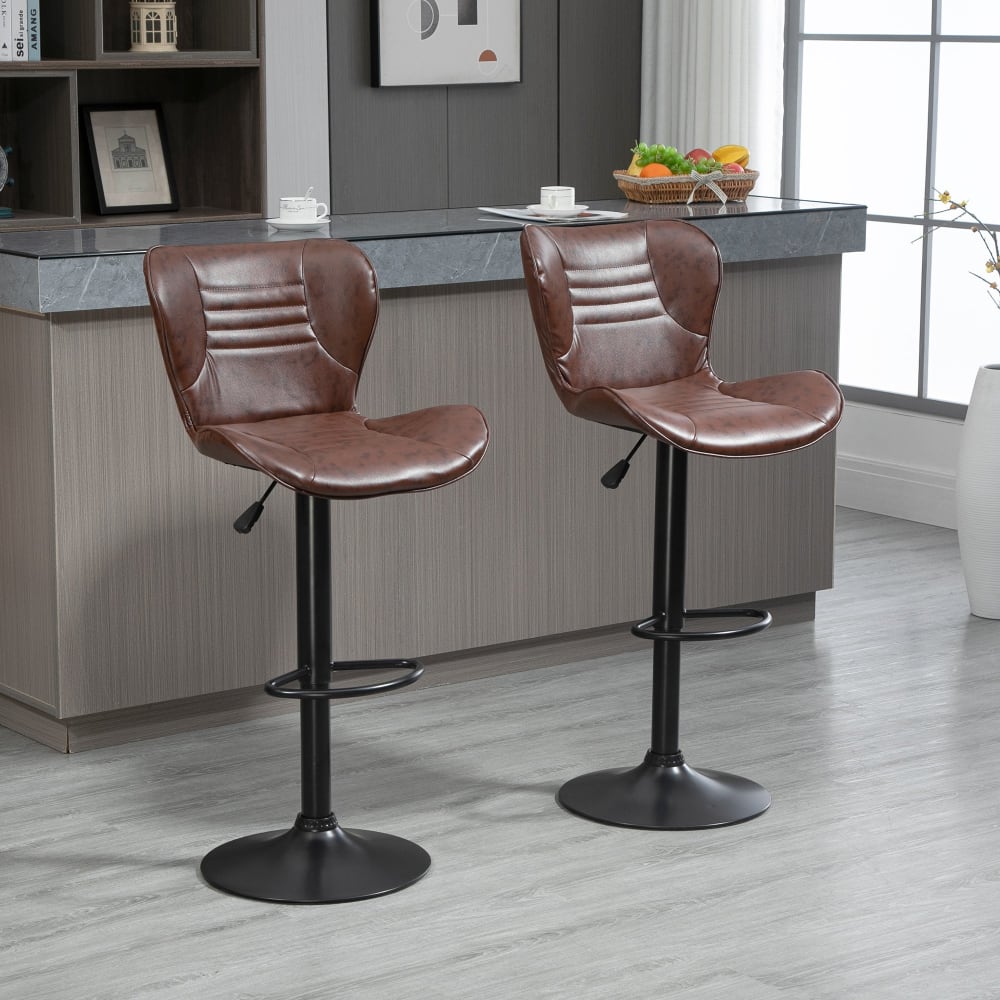 Set 2 taburetes bar 46.5x54x108 cm marrón - Maisons du Monde
