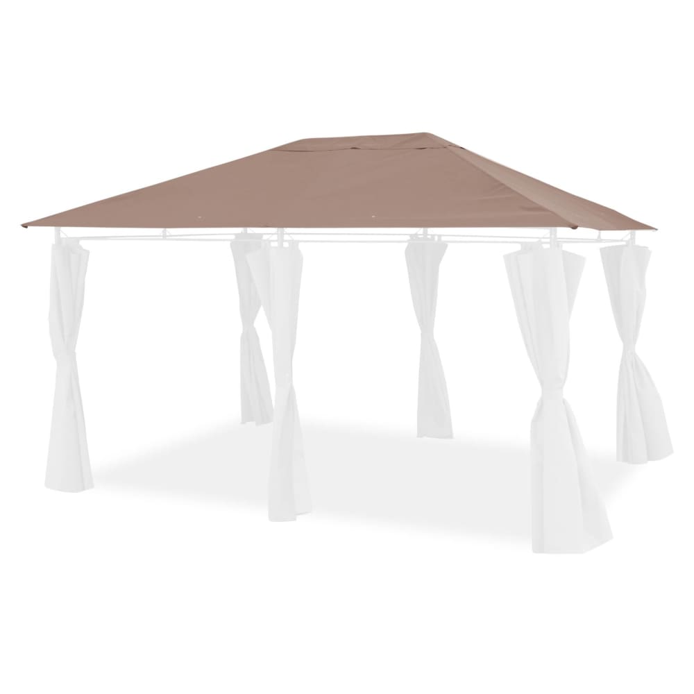 Toile de toit taupe pour tonnelle 3x4m toile de rechange