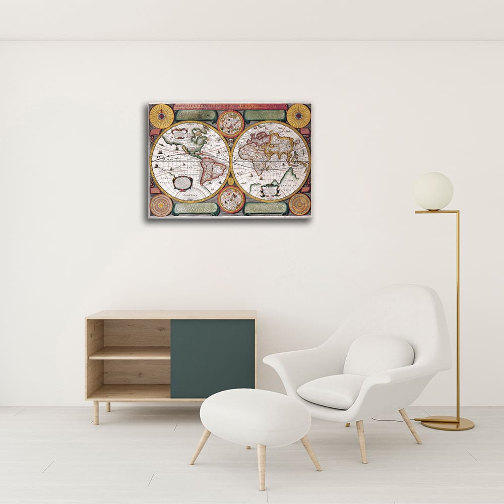 Stampa su tela - Mappa Antica No. 56 cm. 40x50 - Legendarte