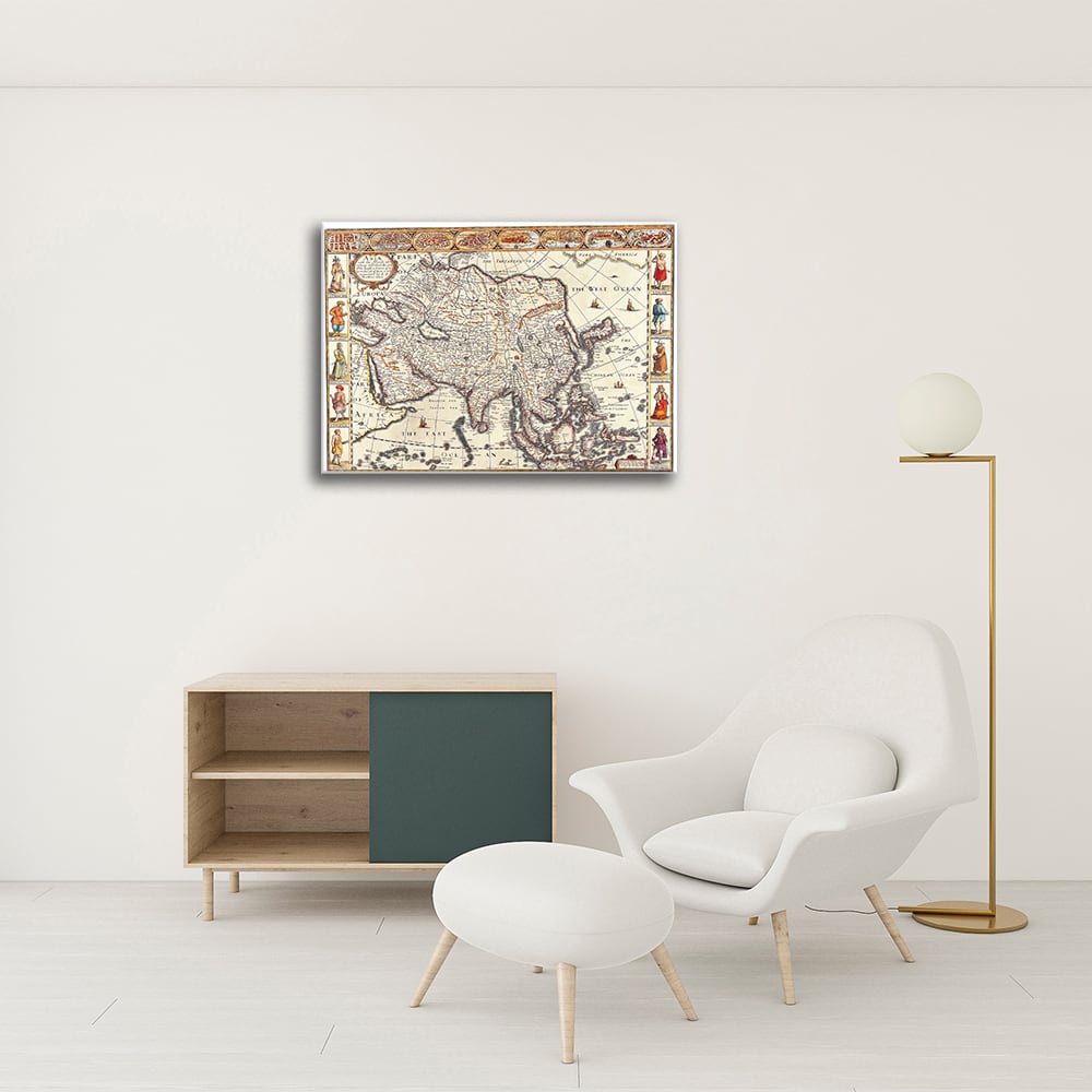 Tableau - Cartographie - Ancienne Carte No. 46 40x50cm — vue 3