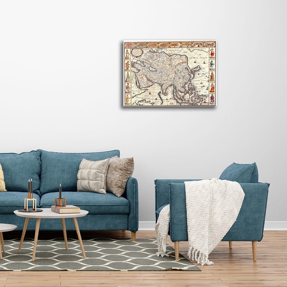 Tableau - Cartographie - Ancienne Carte No. 46 40x50cm — vue 4