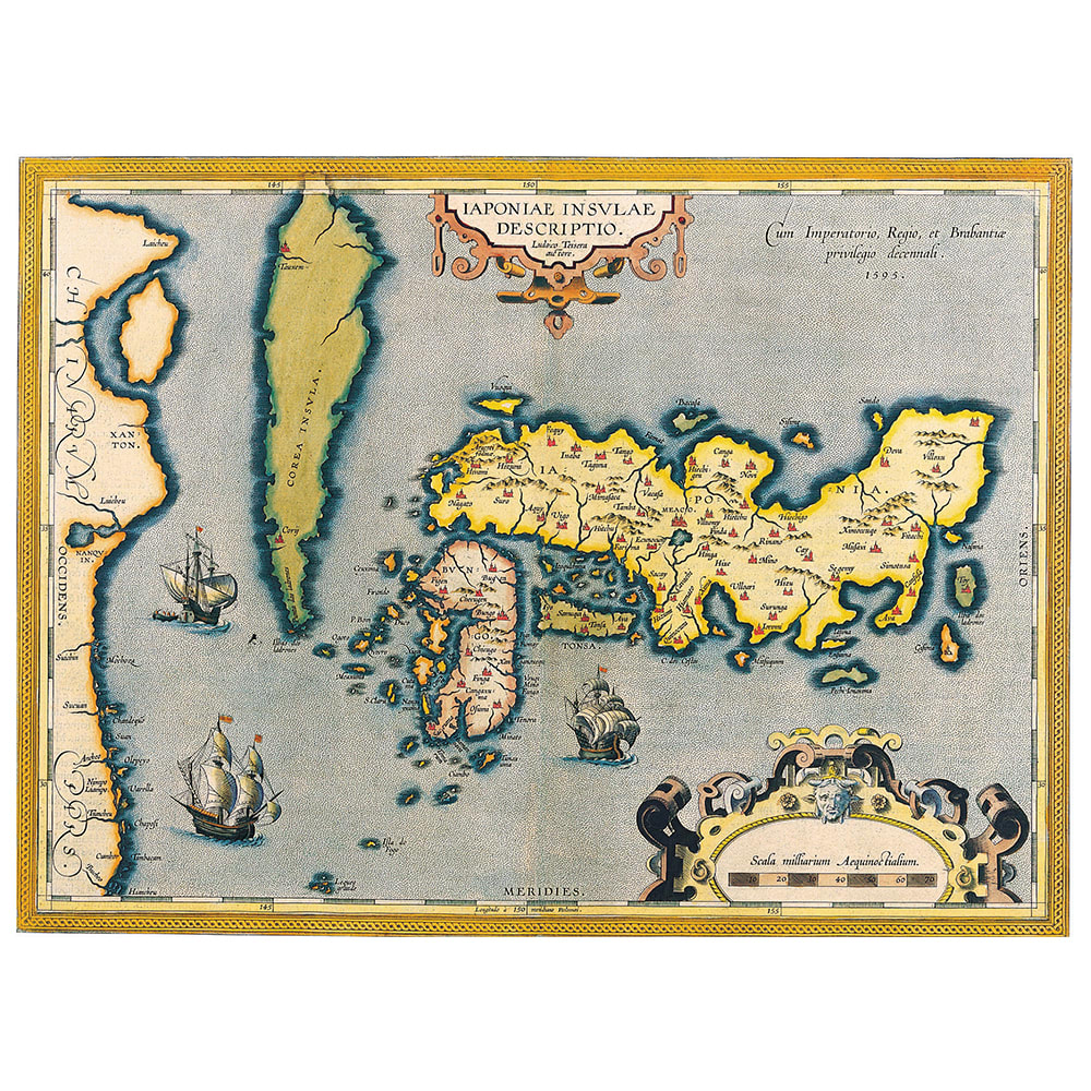 Stampa su tela - Mappa Antica No. 40 cm. 80x100 - Multicolore - PES - Poliestere